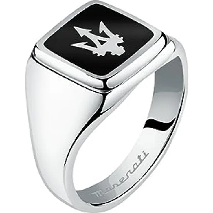 Maserati Jewels Herren Ring aus Stahl, Schmelz - JM222AVD070, Originalverpackung, 2 Jahre Garantie