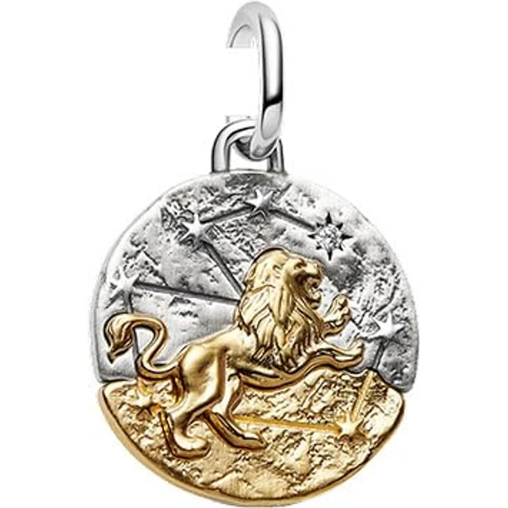Pandora Charm Anhänger Sternzeichen Löwe 764994C01, Bicolor mit Zirkonia, Silberfarben und Gelbgoldfarben – Bild 6