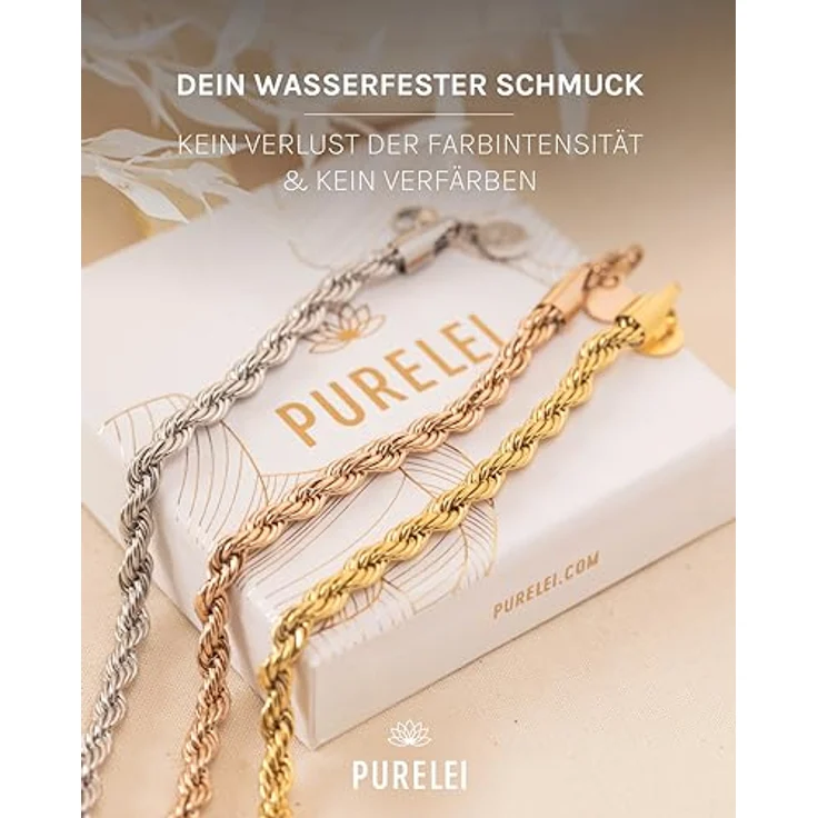 Purelei Vintage Armband (Gold) – Elegantes Damenarmband aus 18K vergoldetem Edelstahl, verstellbar 16-19 cm, wasserfest & hawaiianisch inspiriert – Bild 5