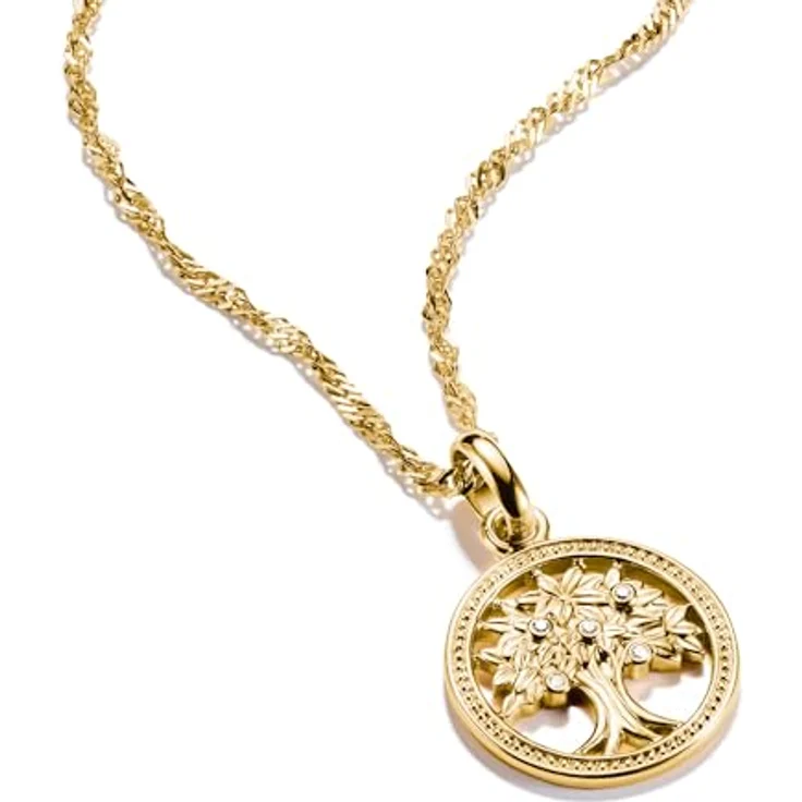 Thomas Sabo Charm Club Connect Charm-Anhänger Tree of Love, 18k vergoldet, recyceltes 925 Silber mit Steinen, CC1262-414-14 – Bild 2