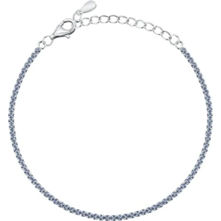 CHRIST Damen-Armband 925er Silber, recycelte Zirkonia, One Size, Blau – Bild 1
