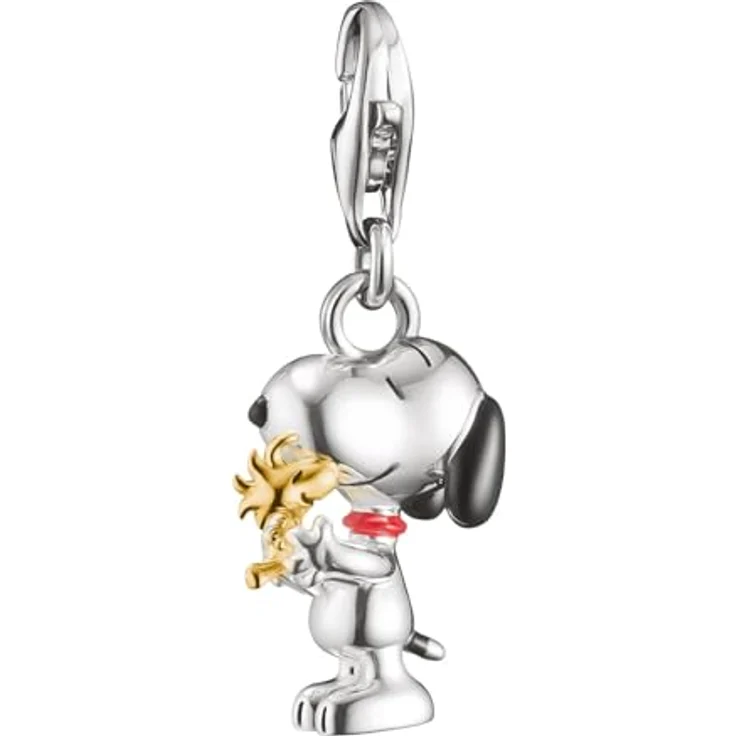 THOMAS SABO Charm-Anhänger Snoopy mit Woodstock, bicolor, Peanuts Connect 2228-427-7