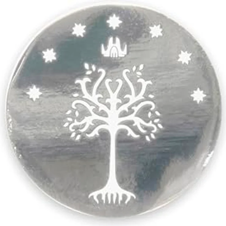 ABYstyle - Der Herr der Ringe Anstecknadel Baum, weiß, hochwertiges Metall, Silber, 3 cm x 2,6 cm, offizielles Lizenzprodukt – Bild 1