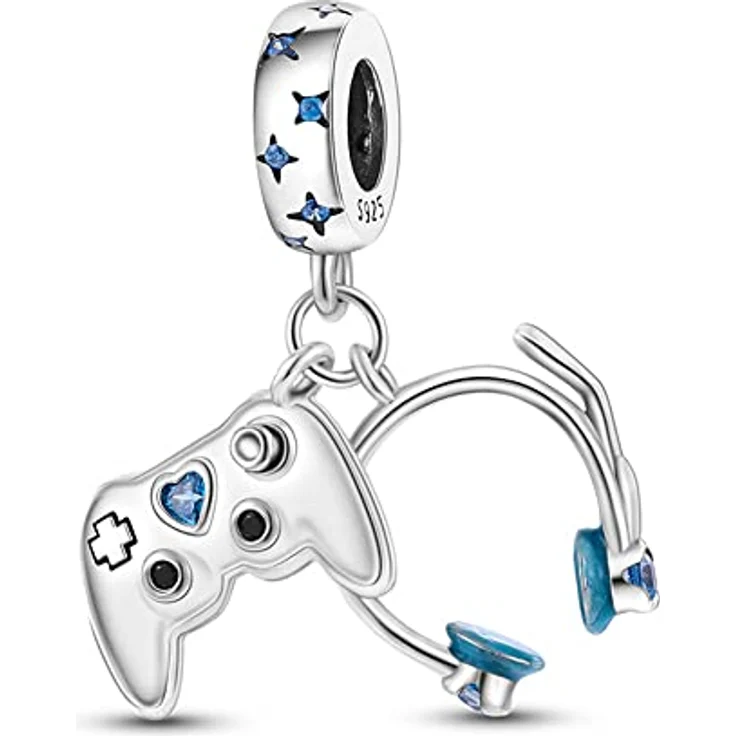 Pandach Damen Charm Anhänger, 925 Sterling Silber mit Zirkonia, kompatibel mit europäischen Armbändern und Halsketten, ideal als Geschenk für Frauen und Mädchen – Bild 1