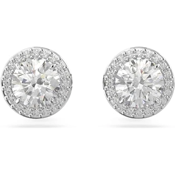 Swarovski Constella, Damen-Ohrringe mit klaren Kristallen, rhodiniertes Metall, Einheitsgröße, Zirkonia – Bild 1