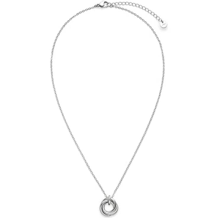 s.Oliver Necklace - Elegante Halskette aus poliertem Edelstahl, Silber - 47 cm Ankerkette, wasserfest & hautfreundlich – Bild 3