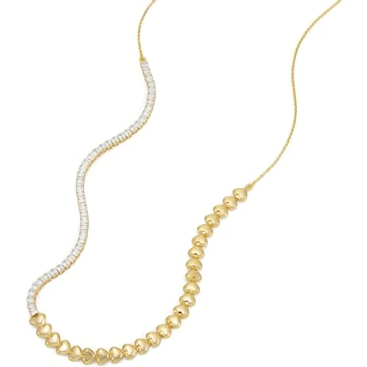 Fossil Sutton Damen Halskette, goldfarbenes Messing mit poliertem Finish, 406 mm Länge – Bild 3