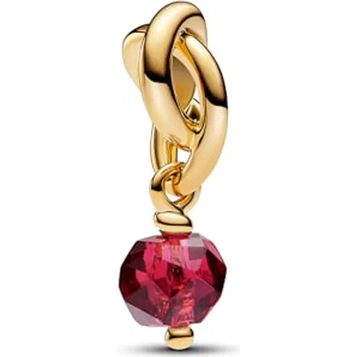 Pandora Charm Sternzeichen PANDORA MOMENTS, Charm-Anhänger mit Geburtsstein aus Sterlingsilber