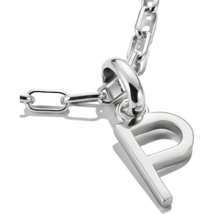 Thomas Sabo Charm Club Connect Charm-Anhänger Buchstabe P, aus recyceltem 925 Silber mit flexibler Öse für kreative Tragevarianten – Bild 2