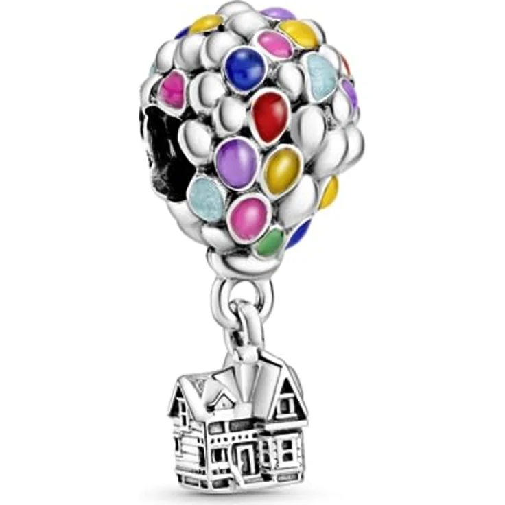 PANDORA Charm Disney "Haus und Luftballons" 798962C01, Sterling-Silber, perfekte Ergänzung für Charm-Sammlerinnen, Maße: 11mm x 23,5mm x 11mm – Bild 1