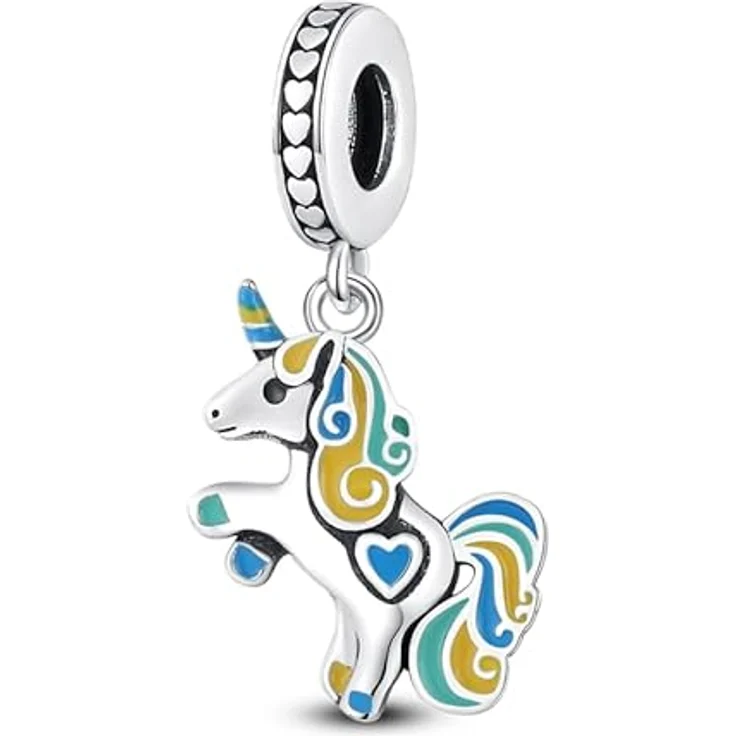 Pandach Charm Anhänger Damen, 925 Sterling Silber mit Zirkonia, kompatibel mit europäischen Armbändern und Halsketten, geeignet als Geschenk für Frauen und Mädchen – Bild 1
