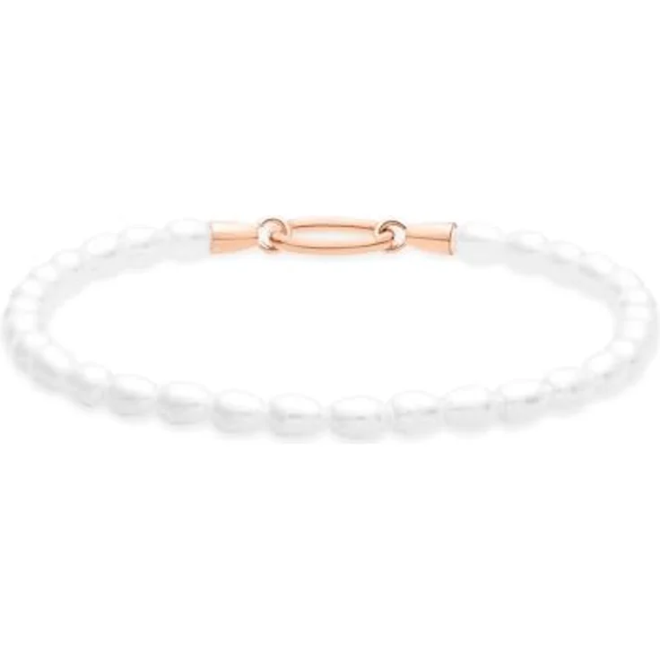 Tamaris Bracelet, elegantes Armband aus poliertem Edelstahl IP Roségold, verstellbar bis 18 cm, wasserfest & hautfreundlich – Bild 1