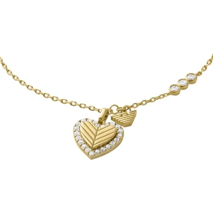 Emporio Armani Armband Herzschmuck aus Silber 925 mit synthetischen Zirkonia, Damenaccessoire – Bild 2