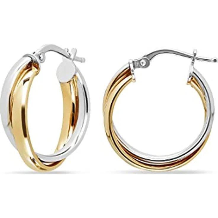 FAVS Creolen 88433564, Bicolor-Optik mit hochglanzpolierter Oberfläche, Damen-Schmuck – Bild 2