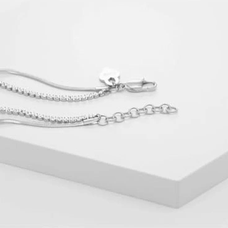 Guido Maria Kretschmer Damen-Armband Edelstahl mit Zirkon, One Size, elegant und zeitlos – Bild 2
