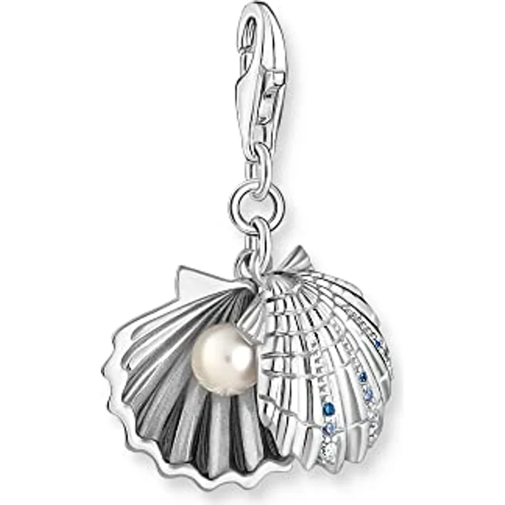 THOMAS SABO Charm-Anhänger Muschel, 925 Sterlingsilber, Karabinerhaken, Charm Club – Bild 2