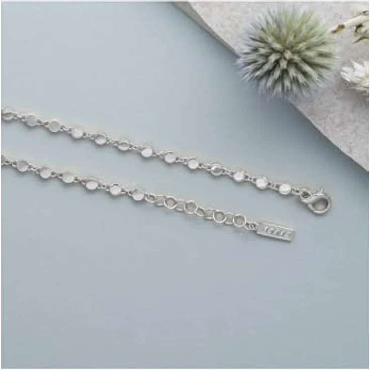 JETTE Damen-Kette 925er Silber, recycelte Zirkonia, One Size, Silber 32028453 – Bild 3