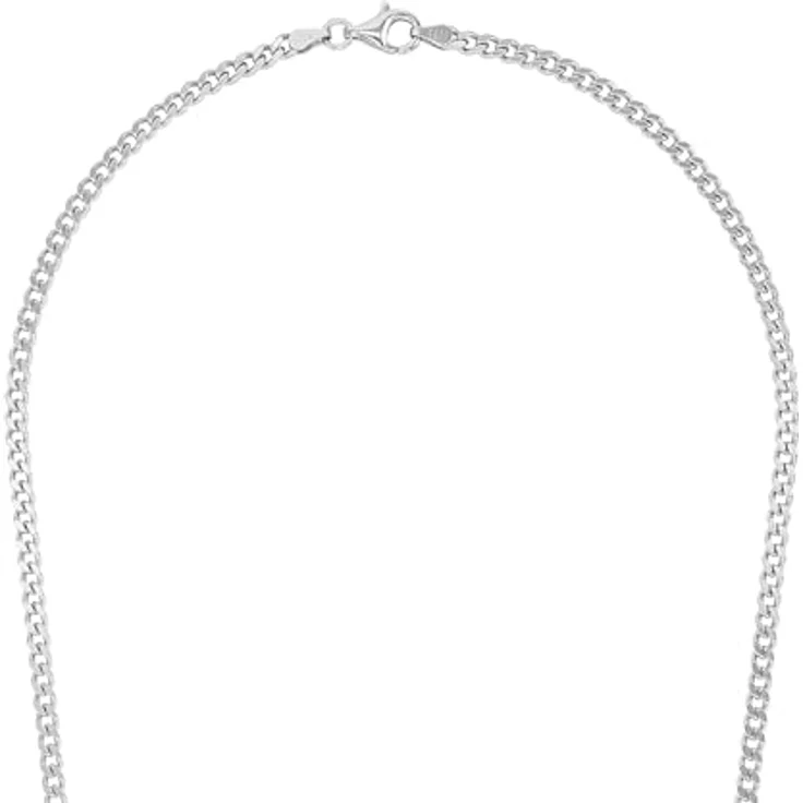 Amor 925 Sterling Silber Halskette für Herren, 55 cm, eleganter Halsschmuck in Geschenkbox – Bild 5