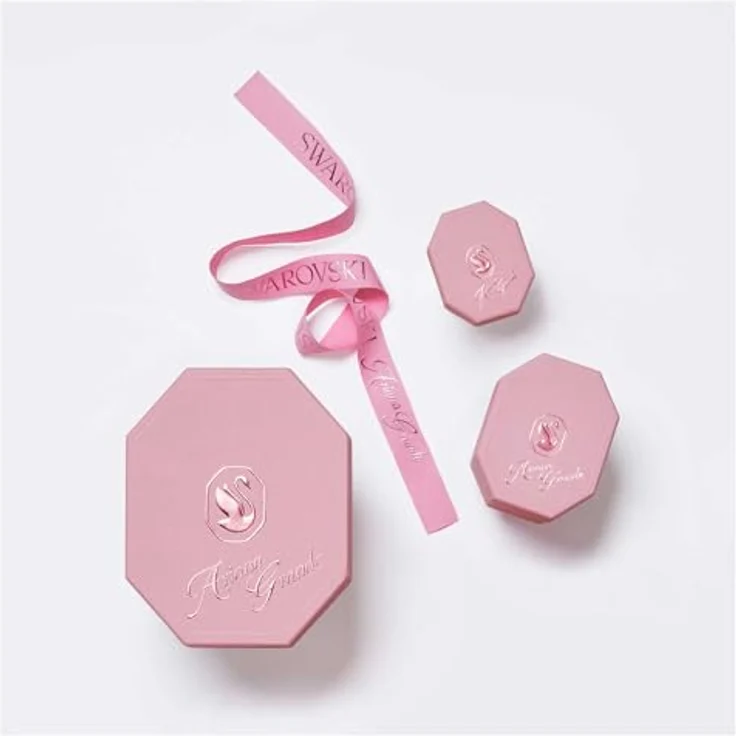 Swarovski Ariana Grande x Y-Halskette, Rhodinierte Damenhalskette mit Kristallperlen und Herz-Motiv in Klarem Pavé, Länge: 38-48 cm, Motivgröße: 1 x 1 cm – Bild 5