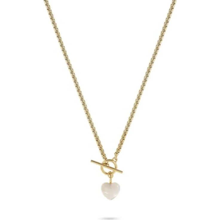 Guido Maria Kretschmer Damen-Kette Edelstahl mit Muschelkern-Perle, One Size, 89201546 – Bild 1