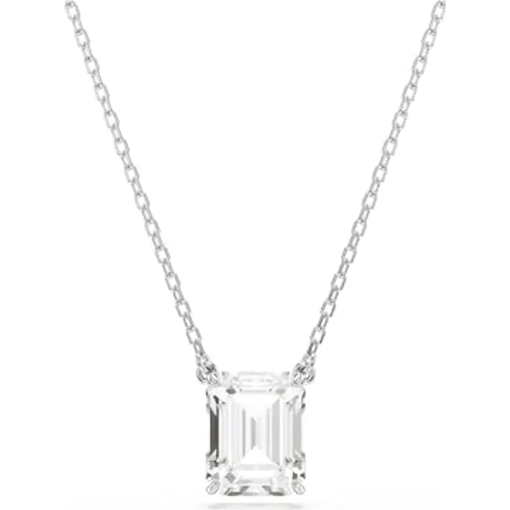 Swarovski Stilla-Anhänger 5693405, rhodiniert mit Zirkonia, 40-47 cm längenverstellbare Kette
