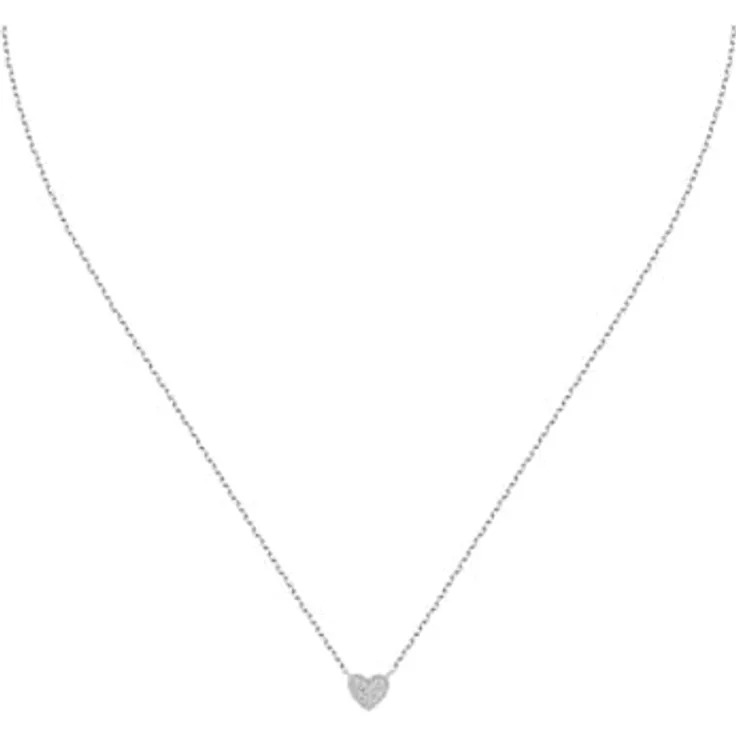 FAVS Damen-Kette 925er Silber mit 15 Zirkonia, Elegantes Design, One Size