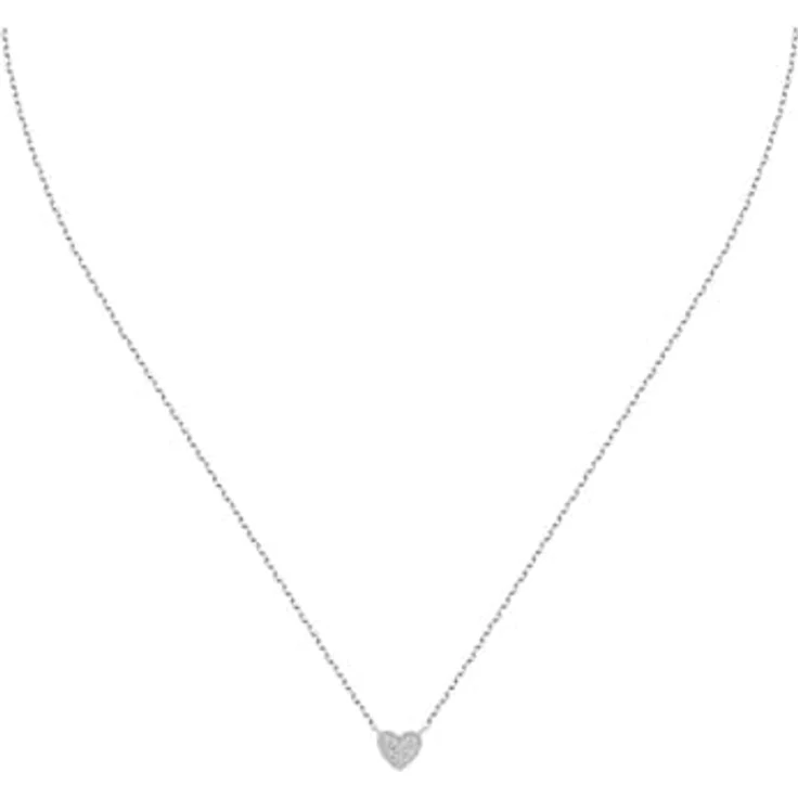 FAVS Damen-Kette 925er Silber mit 15 Zirkonia, Elegantes Design, One Size – Bild 1