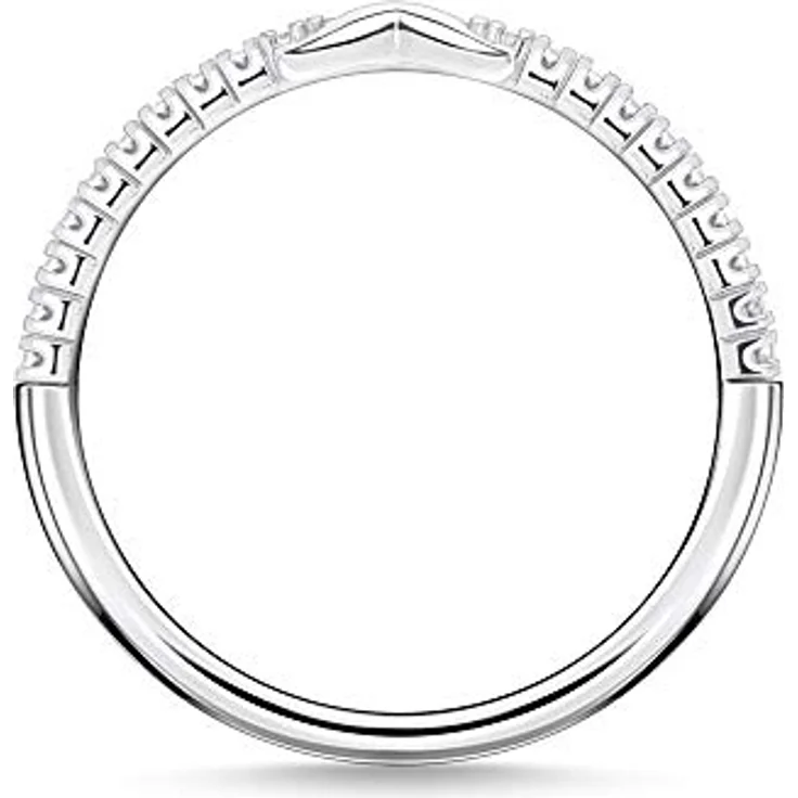THOMAS SABO Ring Infinity, Damenring aus 925 Sterling Silber mit weißen Steinen, TR2322-051-14-56 – Bild 2