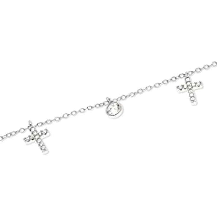 FAVS Damen-Armband 925er Silber mit 2 Zirkonia, 16 cm + 3 cm Verlängerung, One Size 88385811 – Bild 3