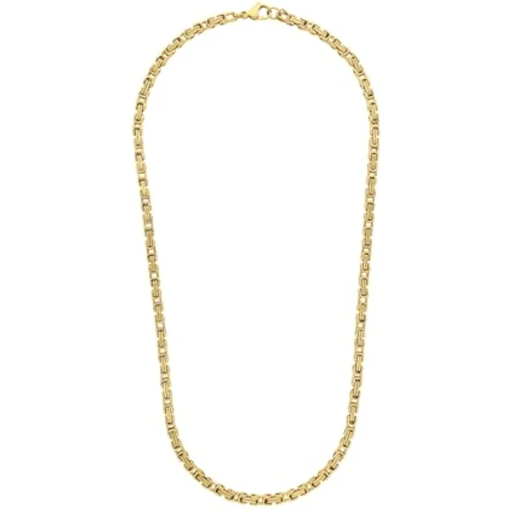 Amor Edelstahl Halskette Unisex, 50 cm, in Gold mit Karabiner, in Schmuck Geschenk Box – Bild 4