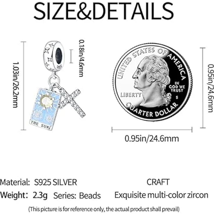 TINSLO Charm Anhänger Damen, 925 Sterling Silber mit Zirkonia-Steinen, kompatibel mit Pandora Armbändern und Halsketten, perfektes Geschenk für Frauen und Mädchen – Bild 5
