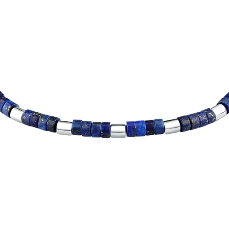 Morellato Herren-Stahlarmband S1736, Lapislazuli, 21 cm mit Karabinerverschluss, Pietre Kollektion – Bild 2
