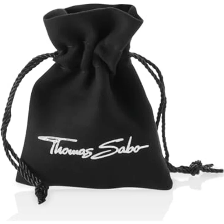 THOMAS SABO Charm Club-Anhänger Schlüssel, 925er Sterlingsilber mit weißen Zirkonia, für Armbänder und Ketten – Bild 2