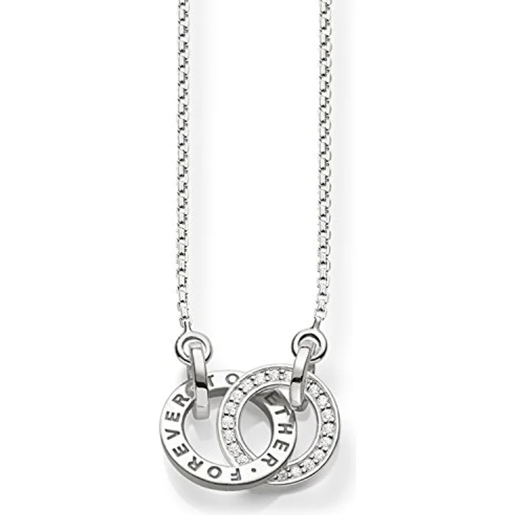 Thomas Sabo Damen Kette Forever Together, 925 Sterling Silber, vielseitig kombinierbar, ideale Geschenkidee – Bild 1