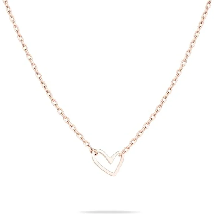 Tamaris Halskette mit Herzanhänger TJ-0573-N-45, Edelstahl IP Roségold, 45 cm, Karabinerverschluss – Bild 1