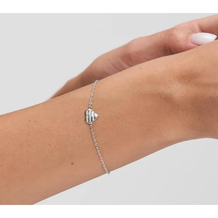 s.Oliver Bracelet, Elegantes Armband aus poliertem 925er Sterlingsilber, verstellbar bis 20 cm, wasserfest & hautfreundlich, silber – Bild 2