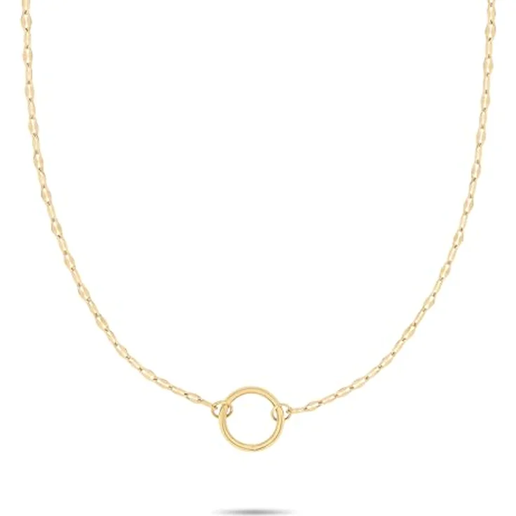 Tamaris Damen Halskette TJ-0684-N-45, Edelstahl in IP Gold, 45 cm mit Federringverschluss – Bild 1