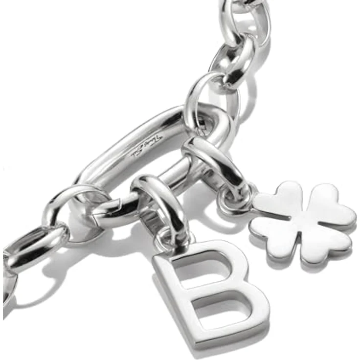 THOMAS SABO Charm-Einhänger Charm Glücksklee - Connect aus recyceltem Silber 925, kombinierbar mit Ketten und Armbändern – Bild 2