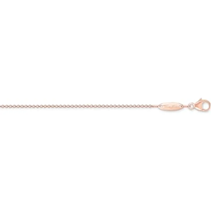 THOMAS SABO Feine Ankerkette aus 925 Sterlingsilber, roségold 750 Vergoldung, Damen-Halskette KE1105-415-40 – Bild 2
