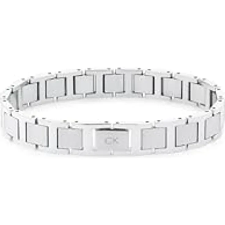 Calvin Klein Gliederarmband Herren ENHANCE, Edelstahl, verstellbar, 195 mm, geometrisches Design