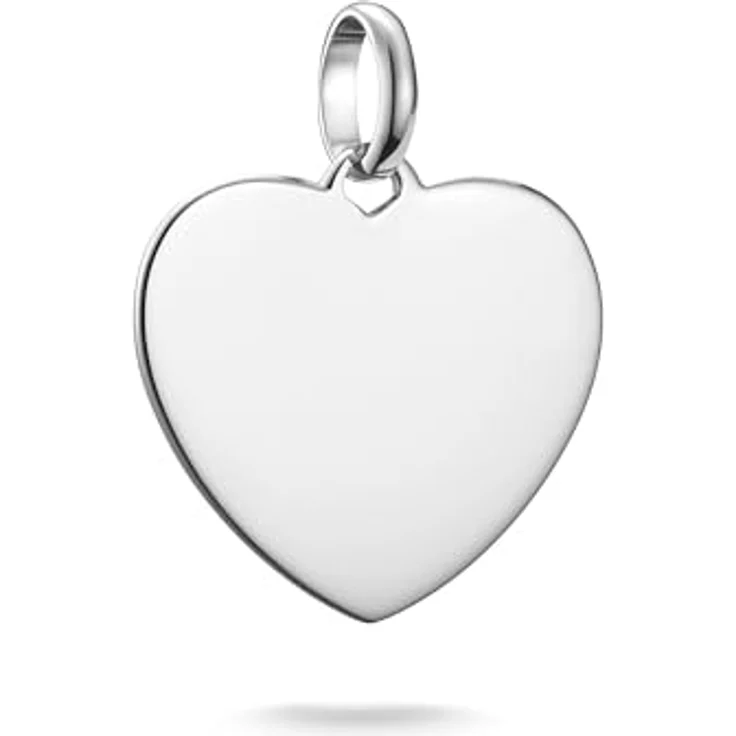 Thomas Sabo Charm Club Connect Charm-Anhänger Herz groß, Recyceltes 925 Silber mit filigraner Öse, CC1274-001-21 – Bild 1