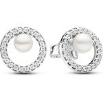 Pandora Timeless 293154C01, Ohrstecker aus Silber 925 mit praktischem Steckverschluss