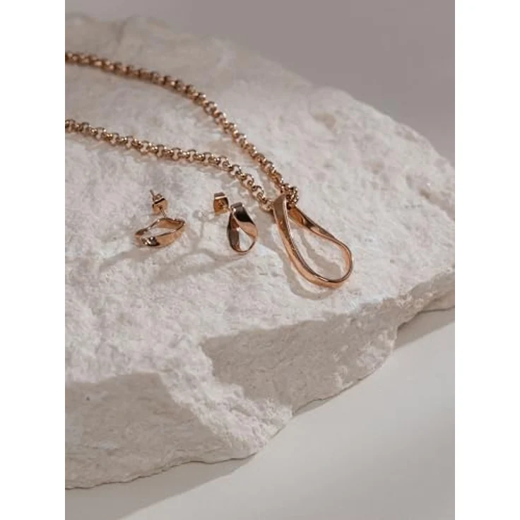 Purelei Twist Ohrstecker, Edelstahl Ohrringe in Möbius-Form, Gold, Silber & Roségold, symbolisieren Balance & Harmonie, leichtes Design für Damen – Bild 5