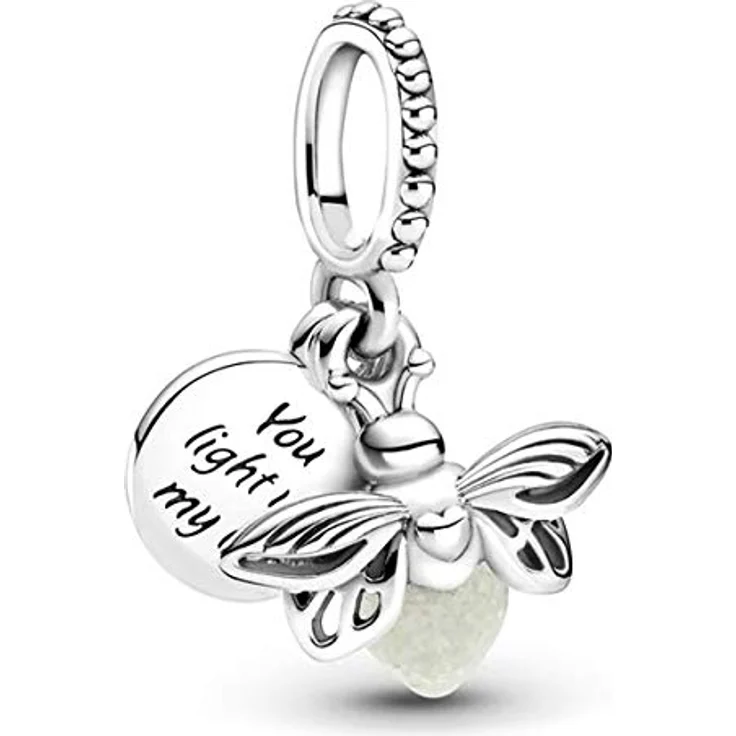 PANDORA Damenarmband Silber Geschenk-Set, Starter-Set mit Glühwürmchen- und Gänseblümchen-Charm, 21 cm, 925 Sterlingsilber – Bild 2