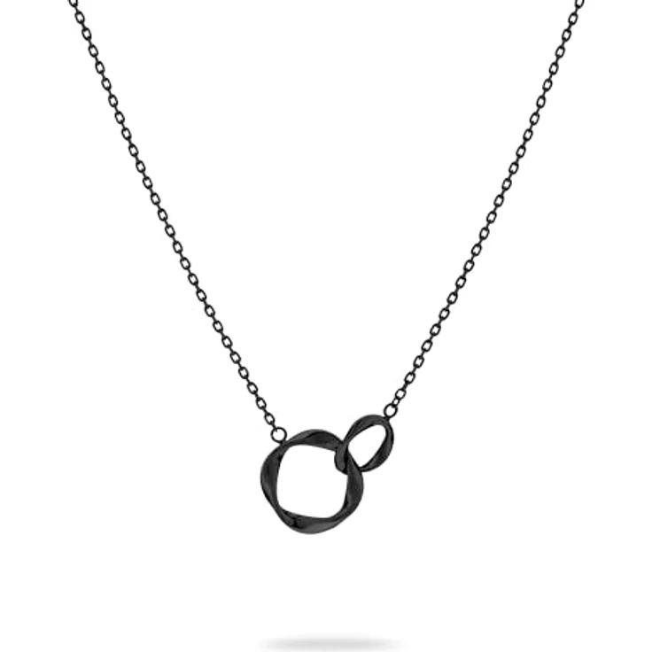 Liebeskind Berlin Halskette LJ-1551-N-45 IP Black, Edelstahl-Ankerkette, 45 cm, Karabinerverschluss – Bild 1