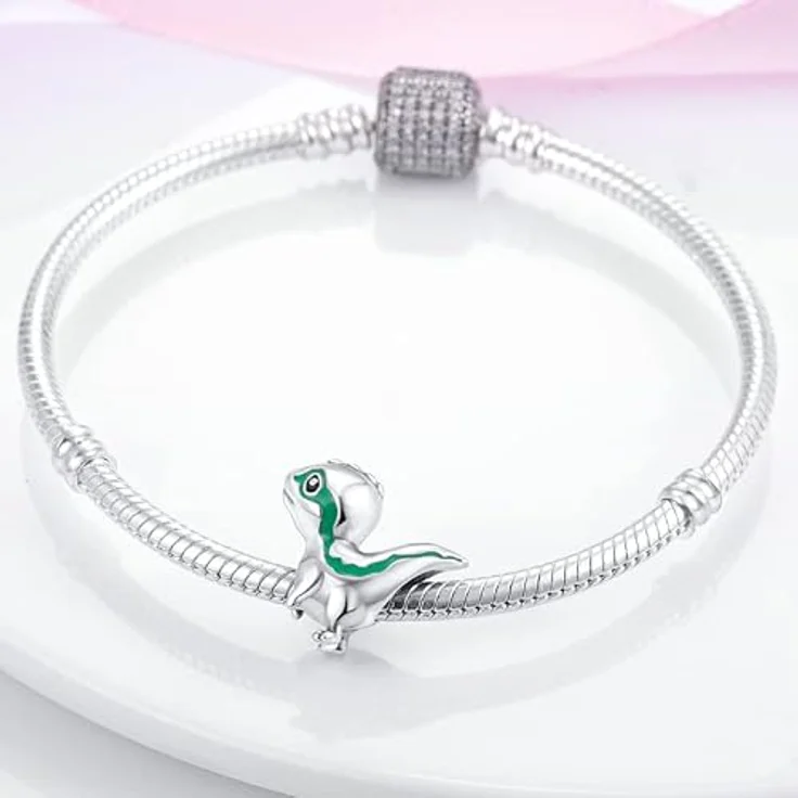 TINSLO Charm Anhänger 925 Sterling Silber mit Zirkonia-Steinen, kompatibel mit Pandora Armband und Halskette für Damen und Mädchen – Bild 3