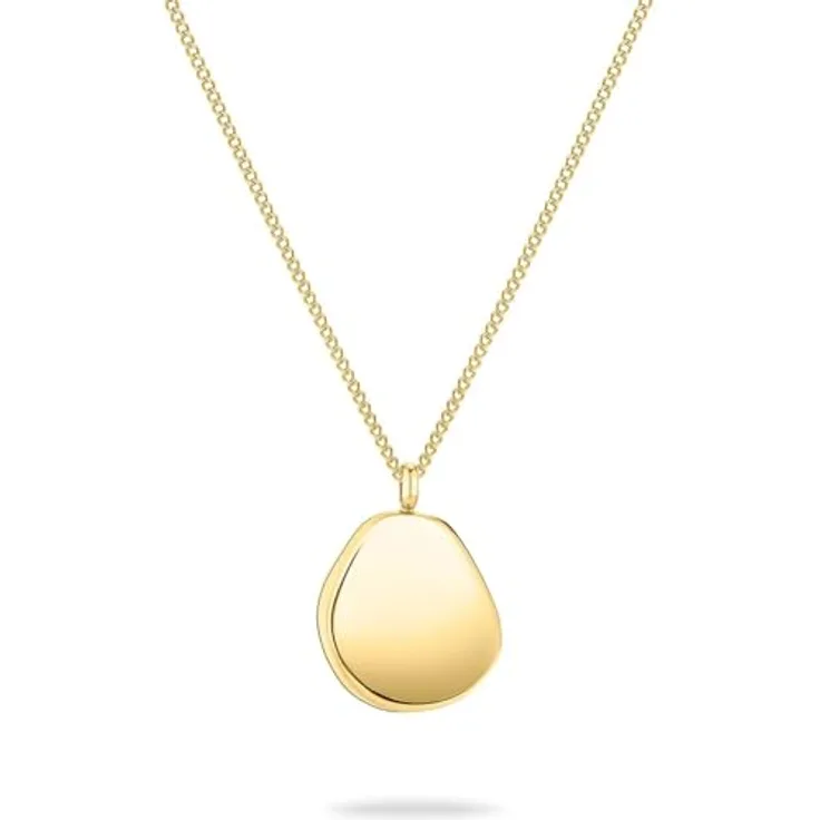 LIEBESKIND Halskette LJ-1433-N-50, Edelstahl IP Gold poliert, 50 cm mit Karabinerverschluss