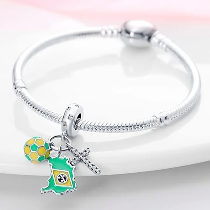 TINSLO Charm Anhänger Damen 925 Sterling Silber, Zirkonia, kompatibel mit Pandora Armband und Halskette für Frauen und Mädchen – Bild 3