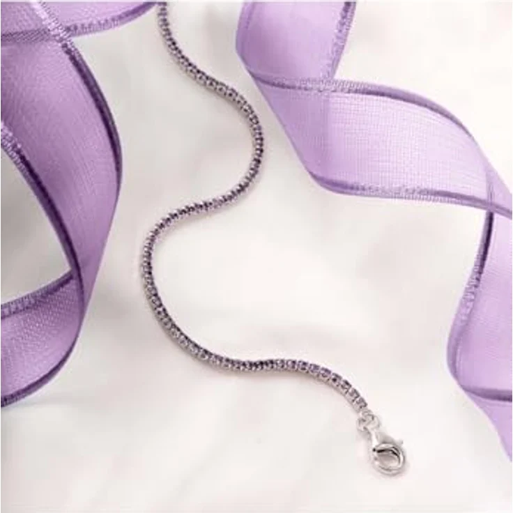 CHRIST Damen-Armband 925er Silber, recycelte Zirkonia, lila, One Size – Bild 4