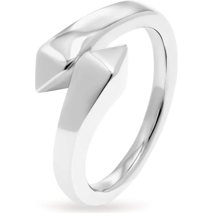 JETTE Damen-Damenring 925er Silber, Größe 53, elegantes Design, Silber 32025591 – Bild 1